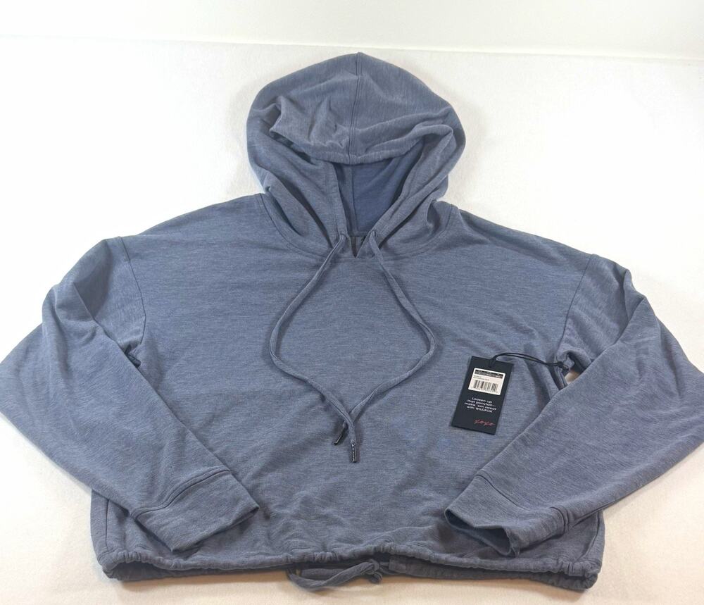 Wildfox Sport Shayla Hoodie Women M Nightshadow Cropped Pullover NWT
